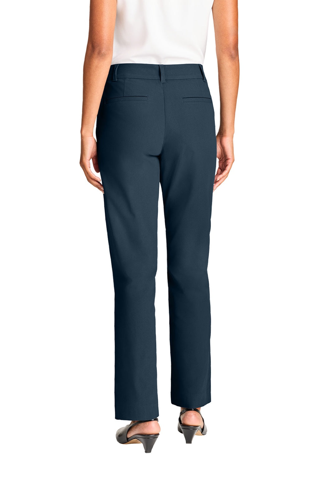 Mercer+Mettle MM4001 Womens Capital Tech Pants w/ Pockets Night Navy Blue Model Back