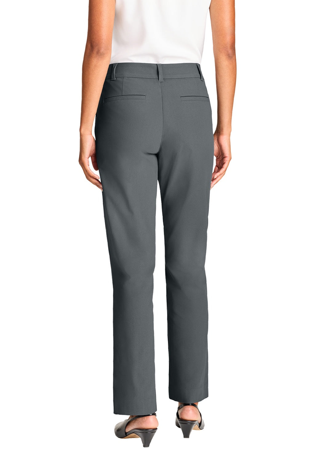Mercer+Mettle MM4001 Womens Capital Tech Pants w/ Pockets Storm Grey Model Back