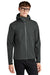 Mercer+Mettle MM7000 Mens Waterproof Full Zip Hooded Rain Jacket Anchor Grey Model Front