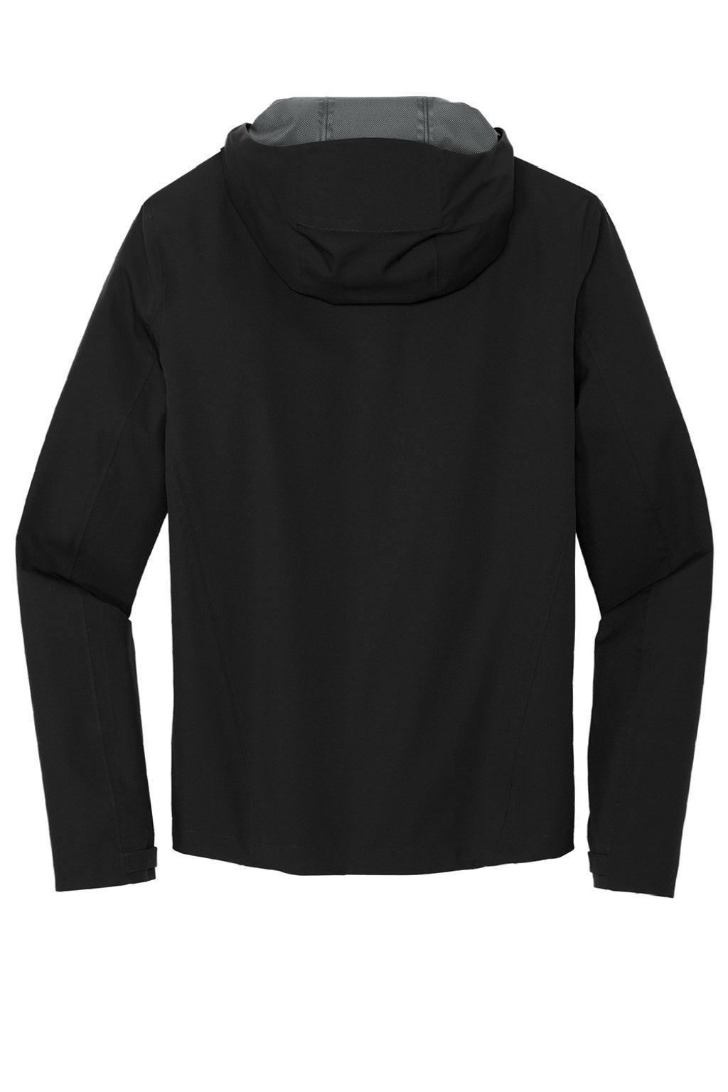 Mercer+Mettle MM7000 Waterproof Full Zip Hooded Rain Jacket Deep Black Flat Back