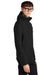 Mercer+Mettle MM7000 Mens Waterproof Full Zip Hooded Rain Jacket Deep Black Model Side