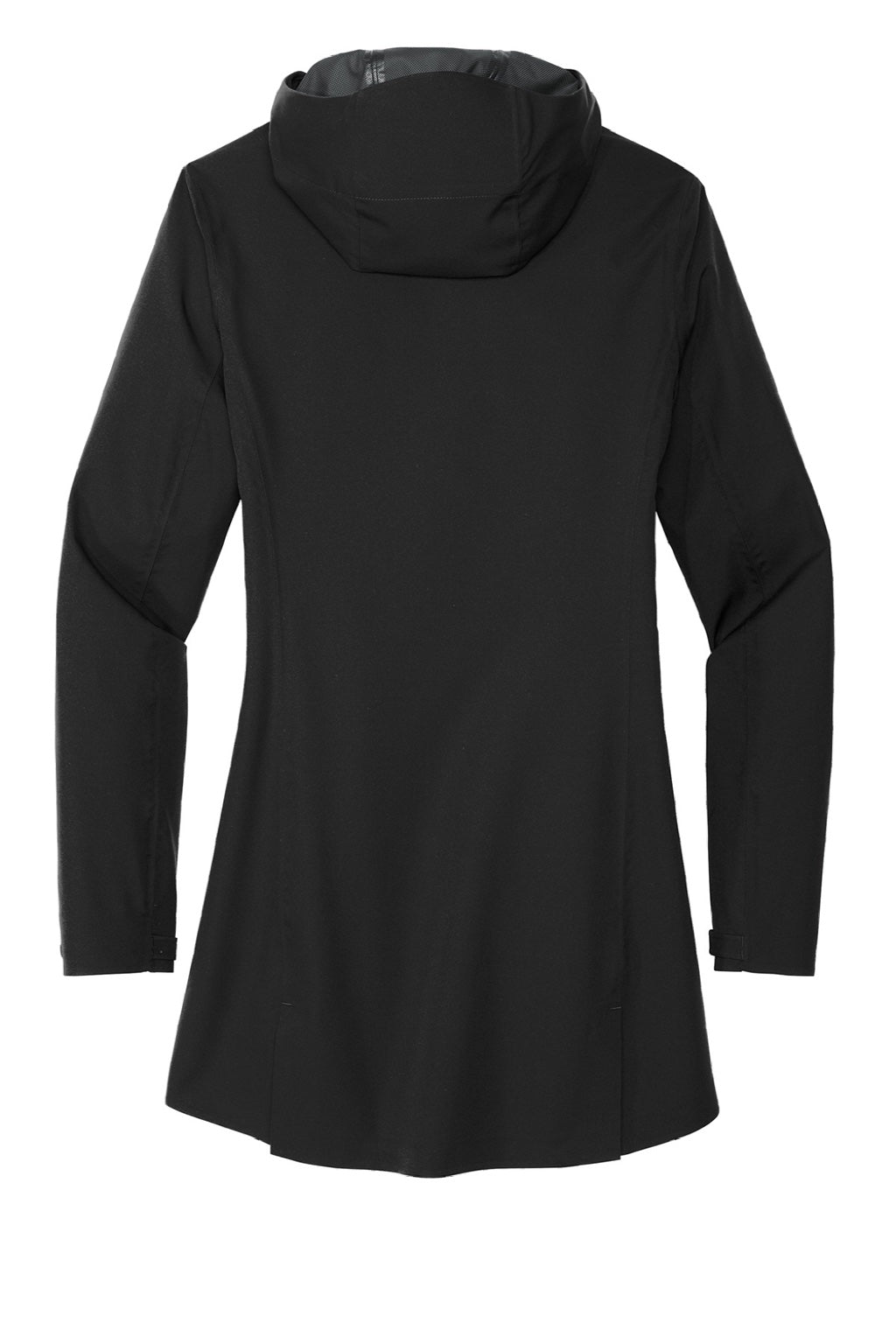 Mercer+Mettle MM7001 Waterproof Full Zip Hooded Rain Jacket Deep Black Flat Back