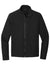 Mercer+Mettle MM7100 Faille Waterproof Full Zip Soft Shell Jacket Deep Black Flat Front