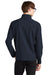 Mercer+Mettle MM7100 Mens Faille Waterproof Full Zip Soft Shell Jacket Night Navy Blue Model Back