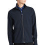 Mercer+Mettle Mens Faille Waterproof Full Zip Soft Shell Jacket - Night Navy Blue