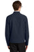 Mercer+Mettle MM7102 Mens Water Resistant Soft Shell Full Zip Jacket Night Navy Blue Model Back