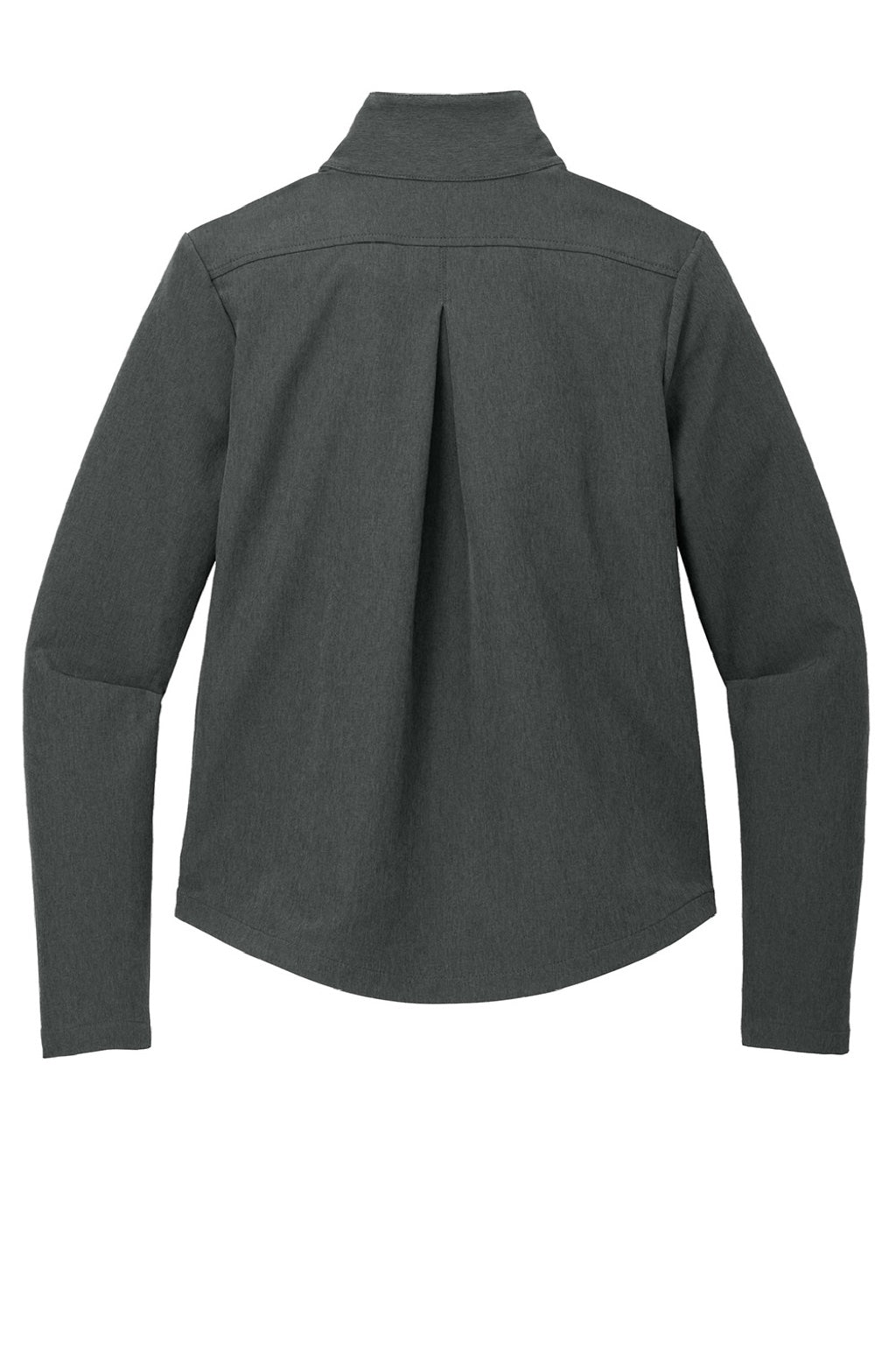 Mercer+Mettle MM7103 Womens Water Resistant Soft Shell Full Zip Jacket Heather Anchor Grey Flat Back