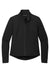 Mercer+Mettle MM7103 Womens Water Resistant Soft Shell Full Zip Jacket Deep Black Flat Front