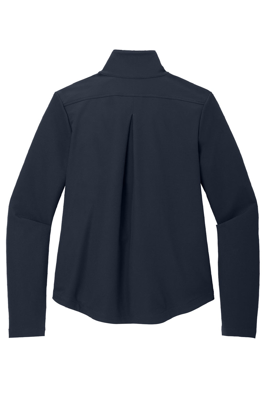 Mercer+Mettle MM7103 Womens Water Resistant Soft Shell Full Zip Jacket Night Navy Blue Flat Back