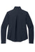 Mercer+Mettle MM7103 Womens Water Resistant Soft Shell Full Zip Jacket Night Navy Blue Flat Back