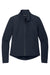 Mercer+Mettle MM7103 Womens Water Resistant Soft Shell Full Zip Jacket Night Navy Blue Flat Front