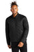 Mercer+Mettle MM7200 Mens Quilted Water Resistant Full Zip Jacket Deep Black Model Front