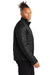 Mercer+Mettle MM7200 Mens Quilted Water Resistant Full Zip Jacket Deep Black Model Side