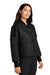 Mercer+Mettle MM7201 Womens Quilted Water Resistant Full Zip Jacket Deep Black Model 3Q