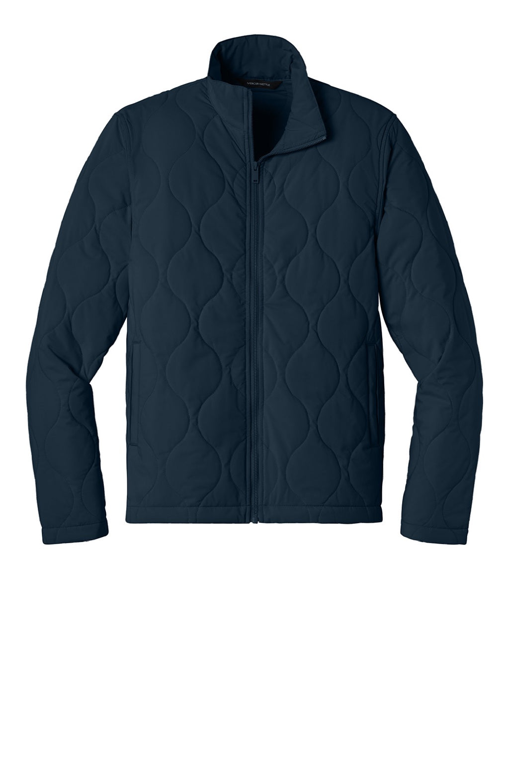 Mercer+Mettle MM7202 Mens Quilted Full Zip Liner Jacket Night Navy Blue Flat Front