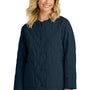 Mercer+Mettle Womens Quilted Snap Down Liner Jacket - Night Navy Blue - COMING SOON