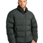 Mercer+Mettle Mens Water Resistant Full Zip Puffy Jacket - Anchor Grey