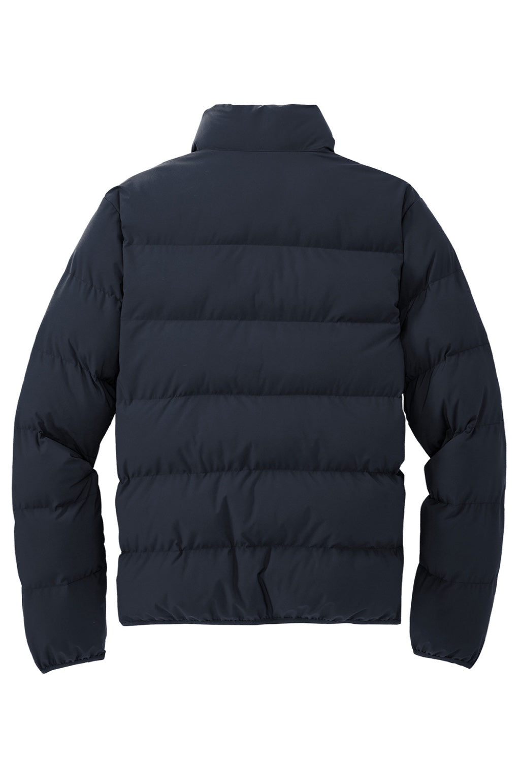 Mercer+Mettle MM7210 Mens Water Resistant Full Zip Puffy Jacket Night Navy Blue Flat Back
