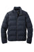 Mercer+Mettle MM7210 Mens Water Resistant Full Zip Puffy Jacket Night Navy Blue Flat Front