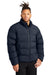 Mercer+Mettle MM7210 Mens Water Resistant Full Zip Puffy Jacket Night Navy Blue Model Front