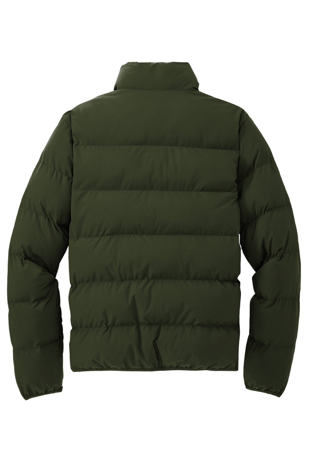 Mercer+Mettle MM7210 Mens Water Resistant Full Zip Puffy Jacket Townsend Green Flat Back