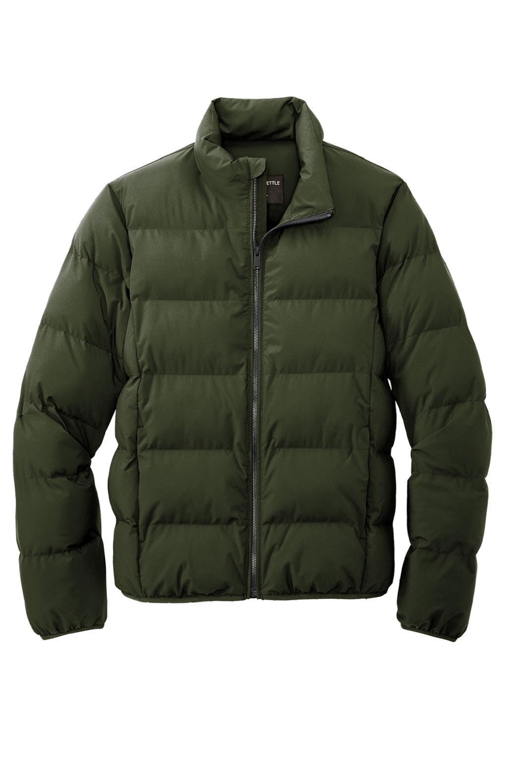 Mercer+Mettle MM7210 Mens Water Resistant Full Zip Puffy Jacket Townsend Green Flat Front
