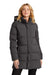 Mercer+Mettle MM7213 Womens Water Resistant Full Zip Hooded Puffy Parka Anchor Grey Model Front