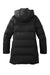 Mercer+Mettle MM7213 Womens Water Resistant Full Zip Hooded Puffy Parka Deep Black Flat Back