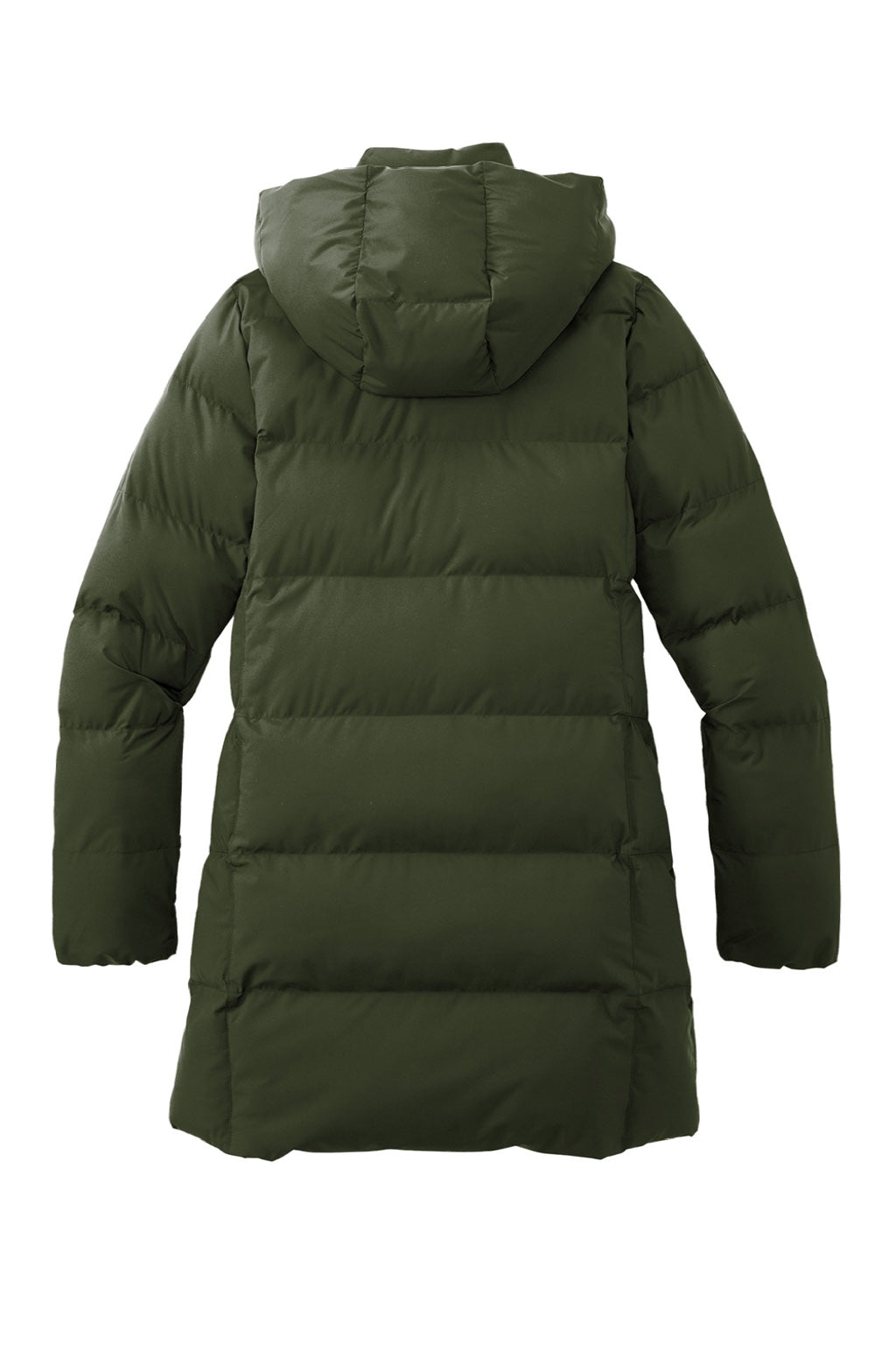 Mercer+Mettle MM7213 Womens Water Resistant Full Zip Hooded Puffy Parka Townsend Green Flat Back