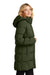 Mercer+Mettle MM7213 Womens Water Resistant Full Zip Hooded Puffy Parka Townsend Green Model Side