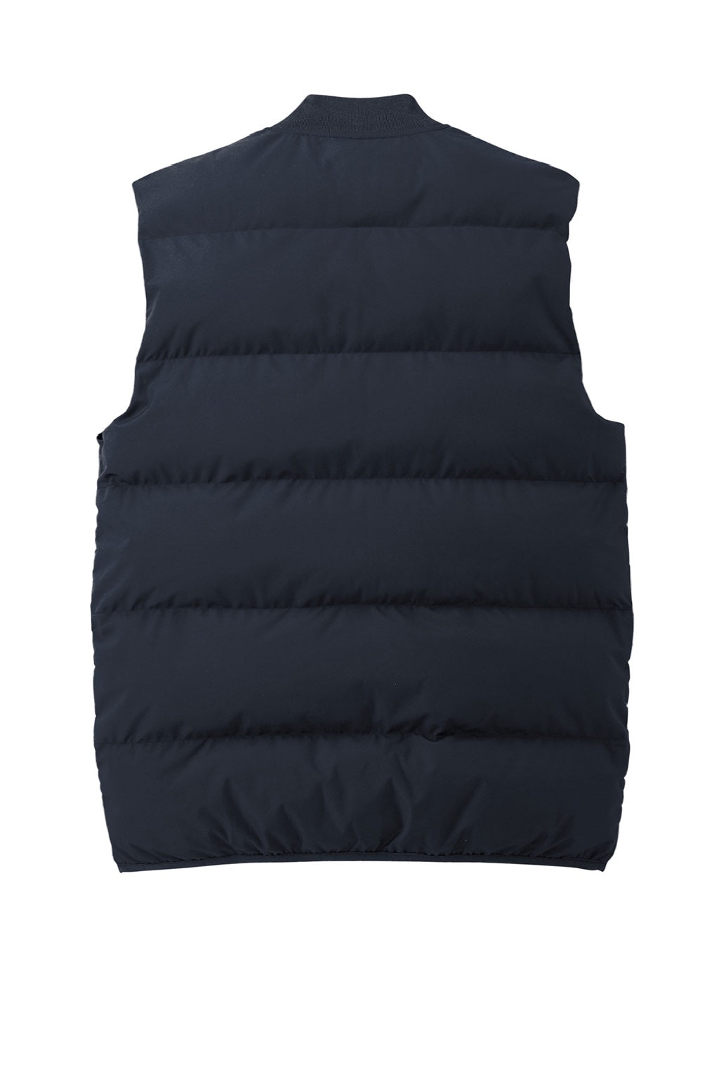 Mercer+Mettle MM7214 Mens Water Resistant Full Zip Puffy Vest Night Navy Blue Flat Back