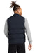 Mercer+Mettle MM7214 Mens Water Resistant Full Zip Puffy Vest Night Navy Blue Model Back