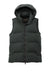 Mercer+Mettle MM7217 Womens Water Resistant Full Zip Hooded Puffy Vest Anchor Grey Flat Front