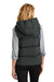 Mercer+Mettle MM7217 Womens Water Resistant Full Zip Hooded Puffy Vest Anchor Grey Model Back