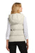 Mercer+Mettle MM7217 Womens Water Resistant Full Zip Hooded Puffy Vest Birch Model Back