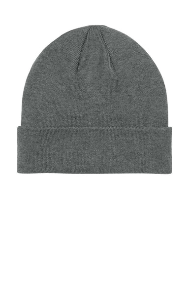 Mercer+Mettle MMC150 Mens Soft Blend Beanie Heather Light Anchor Grey Flat Front