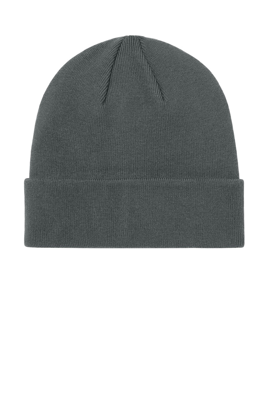 Mercer+Mettle MMC150 Mens Soft Blend Beanie Storm Grey Flat Front