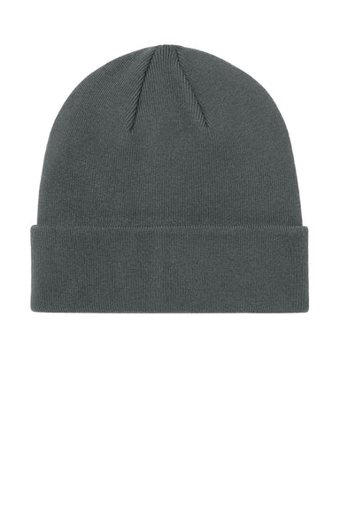 Mercer+Mettle MMC150 Mens Soft Blend Beanie Storm Grey Flat Front