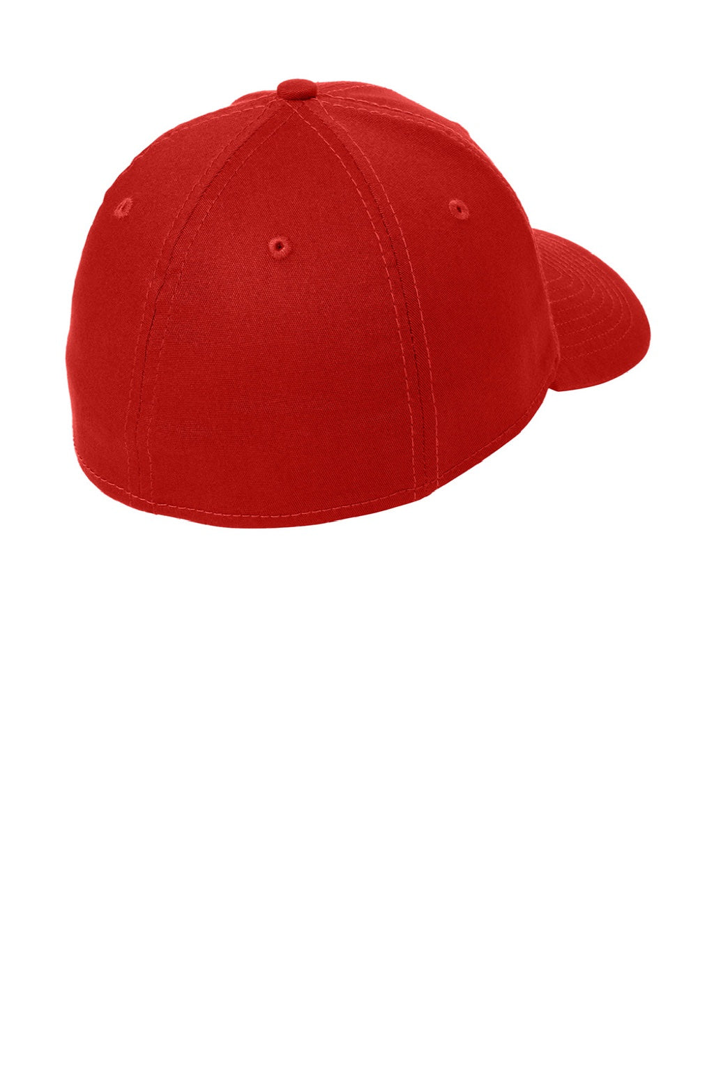 New Era Hats NE1000 Mens Stretch Fit Hat Scarlet Red Flat Back