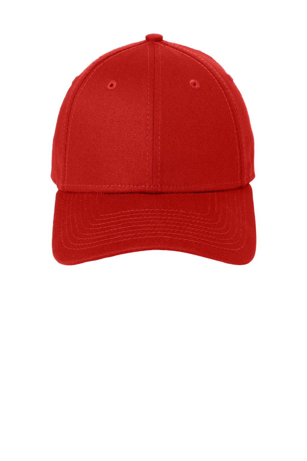 New Era Hats NE1000 Mens Stretch Fit Hat Scarlet Red Flat Front