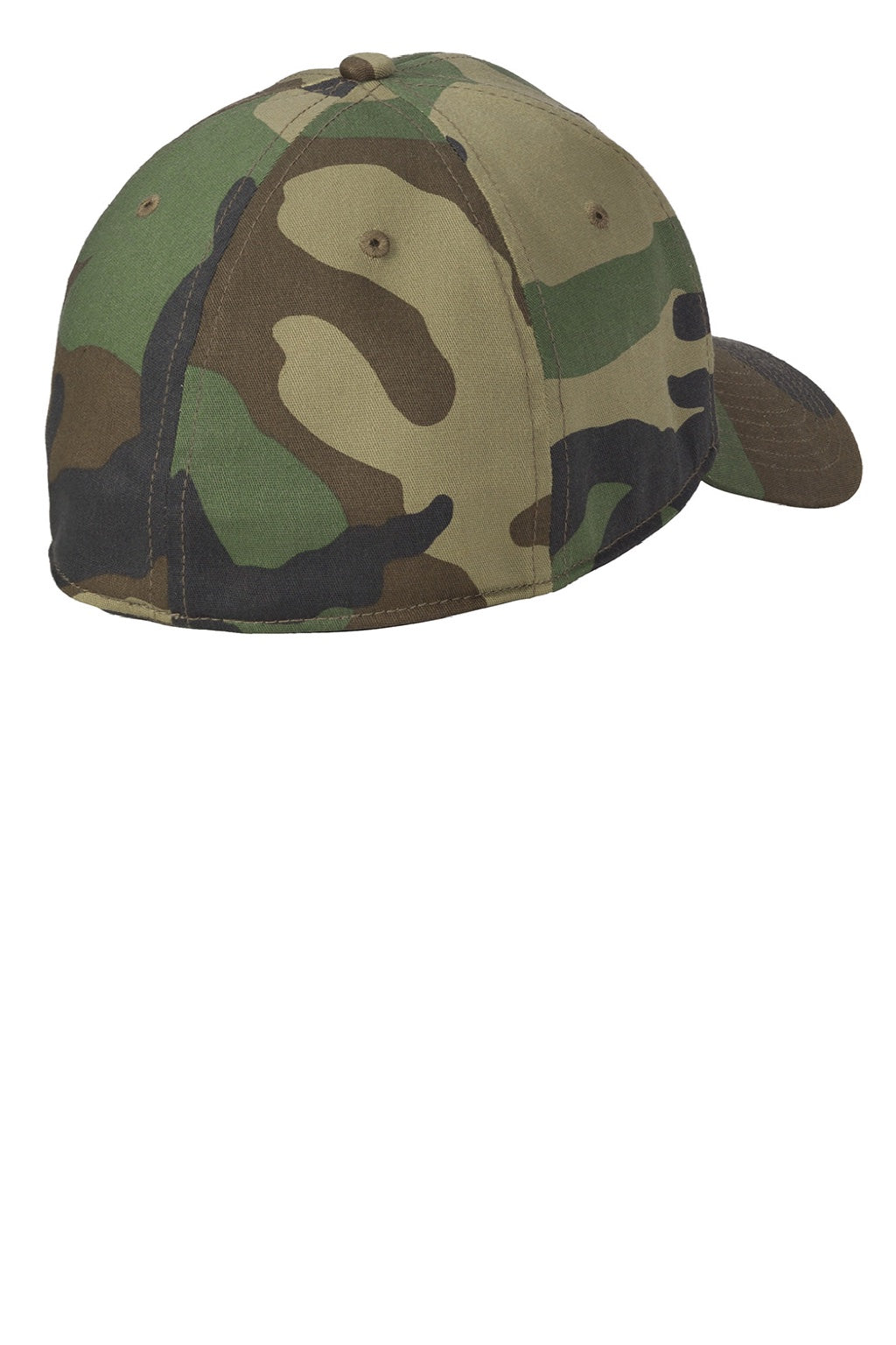 New Era Hats NE1000 Mens Stretch Fit Hat Camo Flat Back