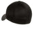 New Era Hats NE1020 Mens Stretch Fit Hat Black Flat Back
