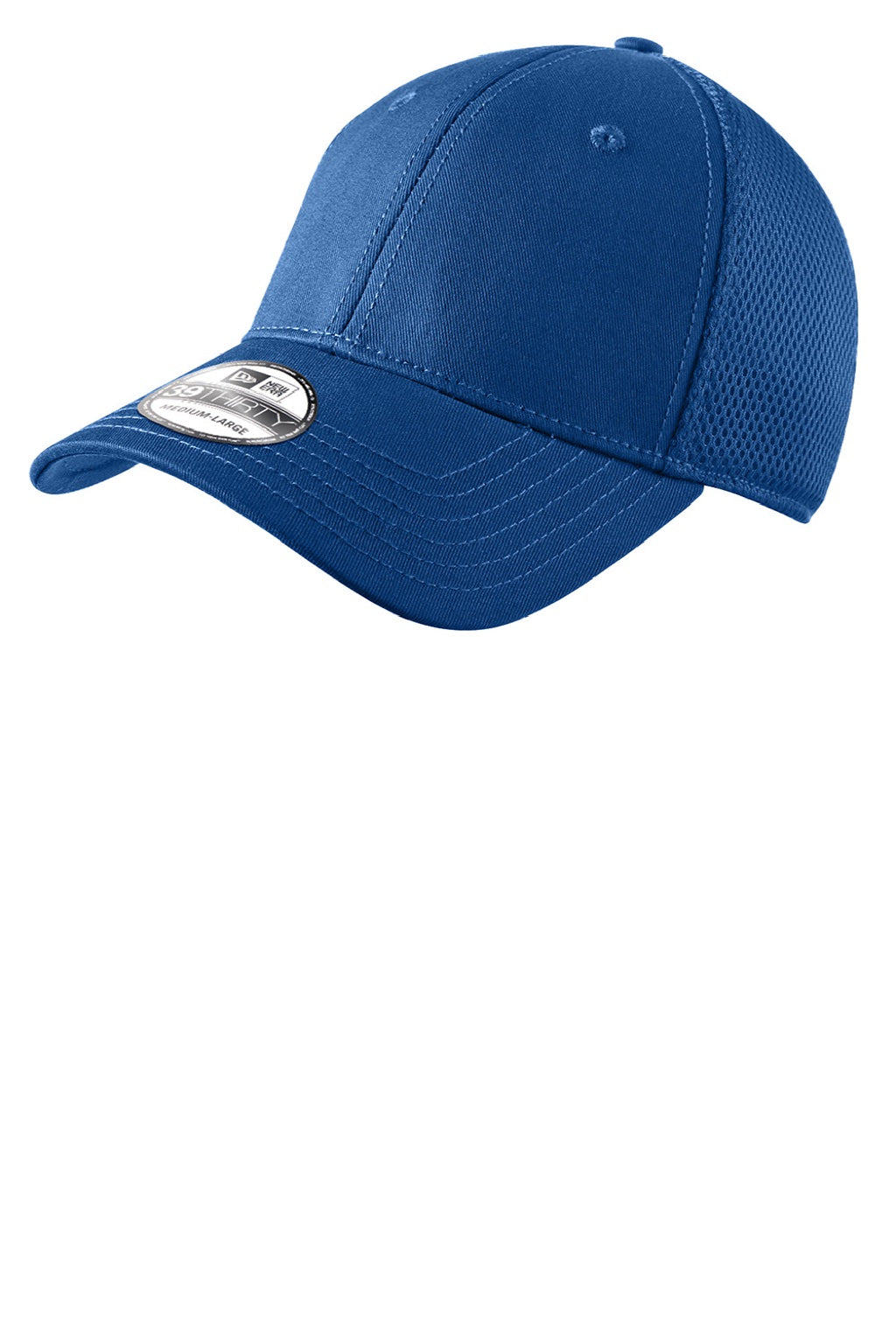 New Era Hats NE1020 Mens Stretch Fit Hat Royal Blue Flat Back