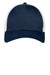 New Era Hats NE1020 Mens Stretch Fit Hat Deep Navy Blue/White Flat Front