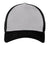 New Era Hats NE1020 Mens Stretch Fit Hat Grey/Black Flat Front