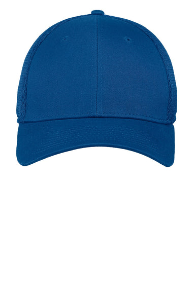 New Era Hats NE1020 Mens Stretch Fit Hat Royal Blue Flat Front
