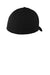 New Era Hats NE1090 Mens Moisture Wicking Stretch Fit Hat Black Flat Back