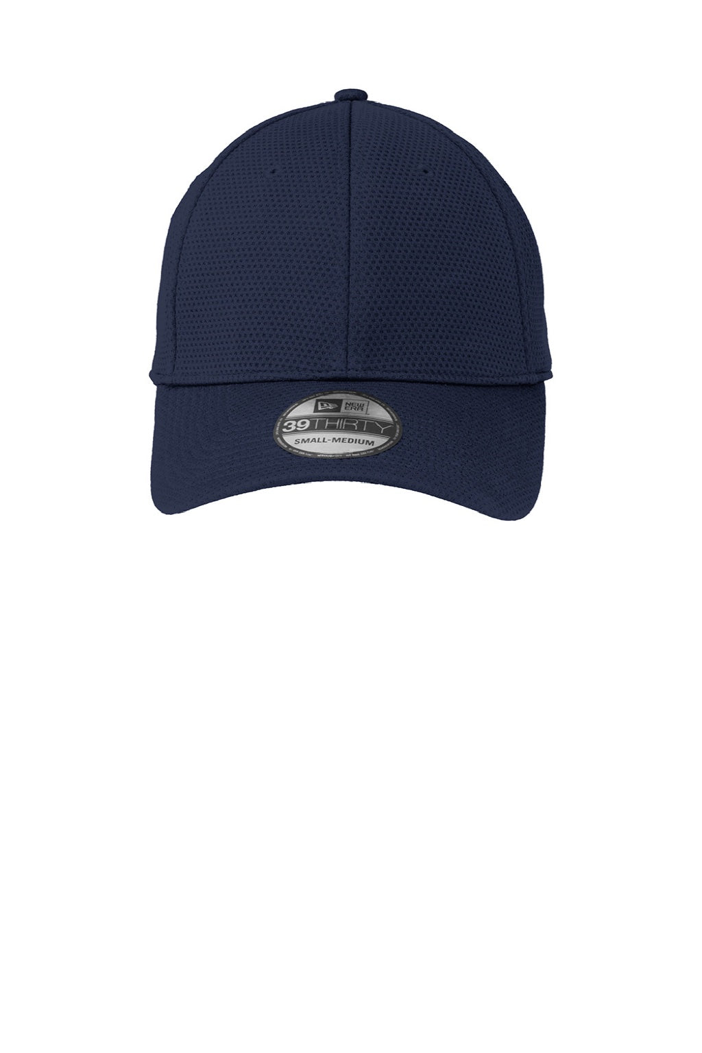 New Era Hats NE1090 Mens Moisture Wicking Stretch Fit Hat Navy Blue Flat Front