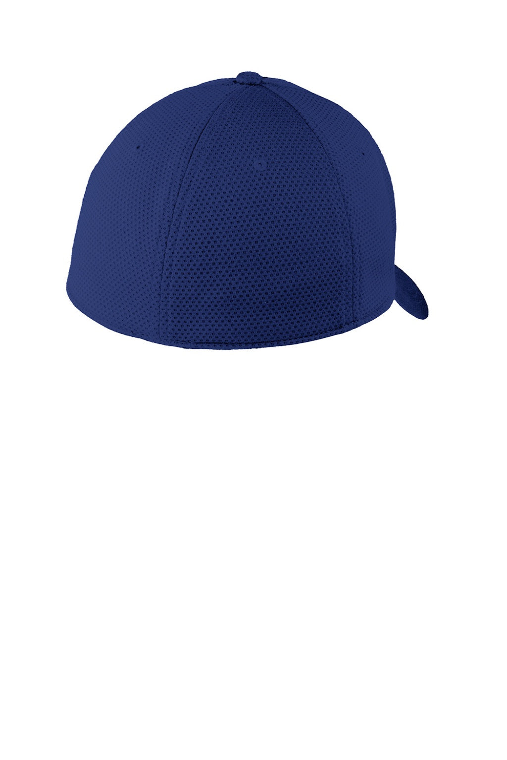 New Era Hats NE1090 Mens Moisture Wicking Stretch Fit Hat Royal Blue Flat Back