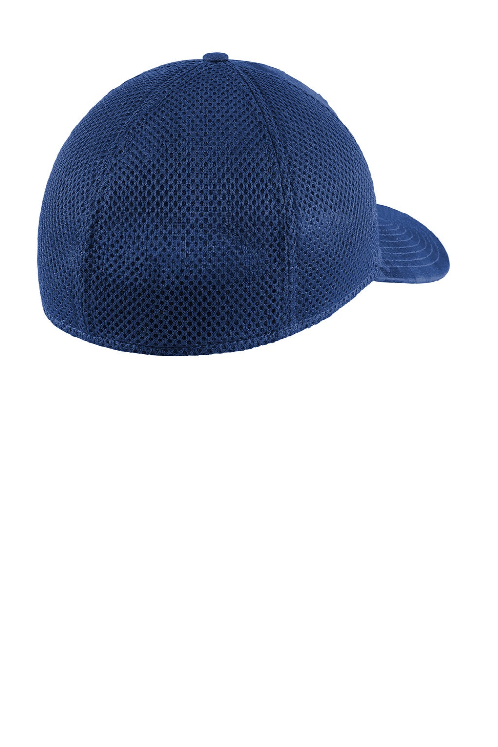 New Era Hats NE1091 Mens Tonal Camo Tech Mesh Stretch Fit Hat Royal Blue Camo Flat Back